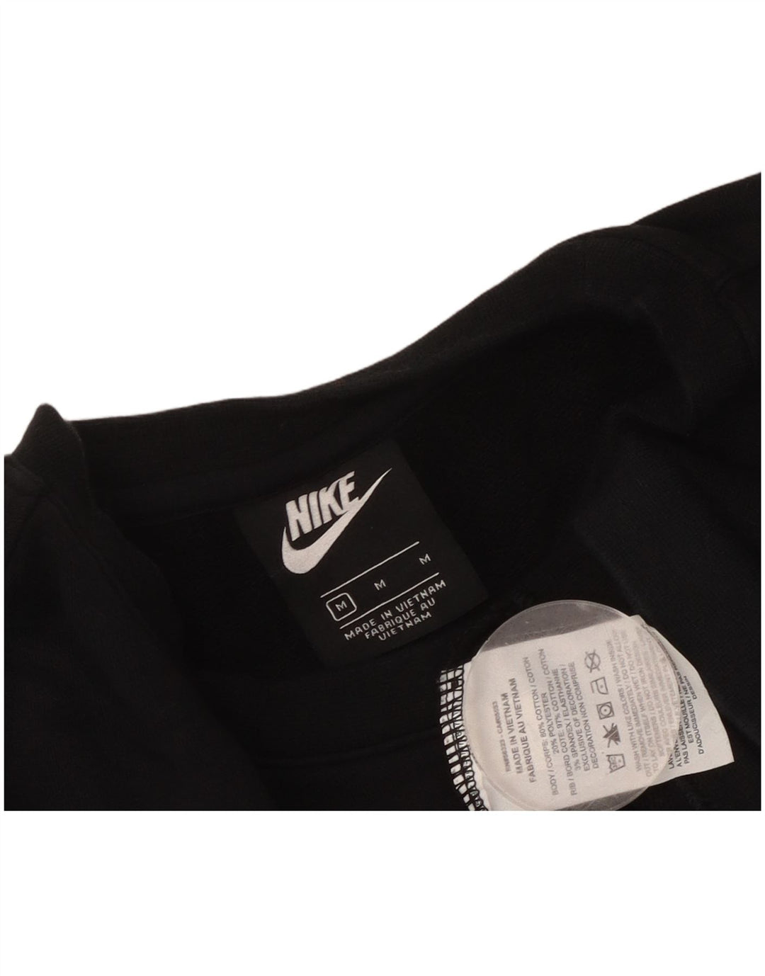 Damski sweter oversize z grafiką NIKE, UK 14, średni czarny