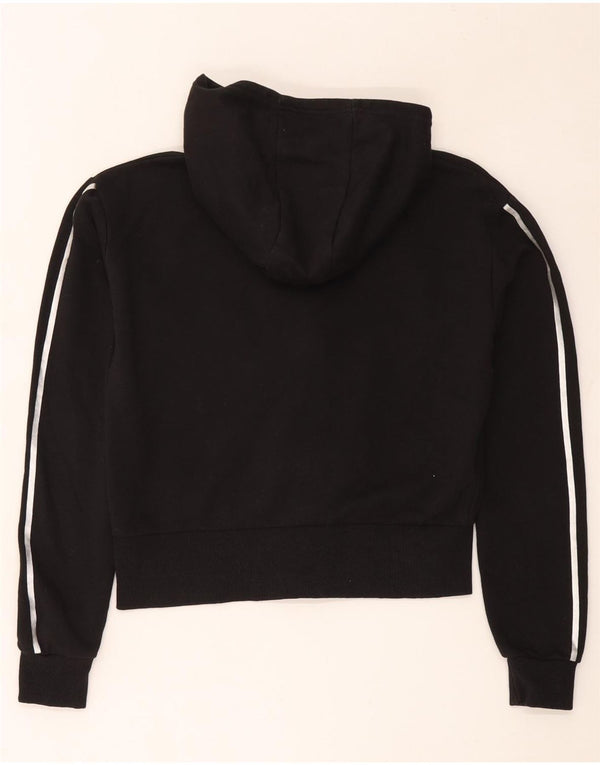 Juicy Couture Dziewczęcy sweter z kapturem i zamkiem błyskawicznym 14-15 lat, czarna bawełna