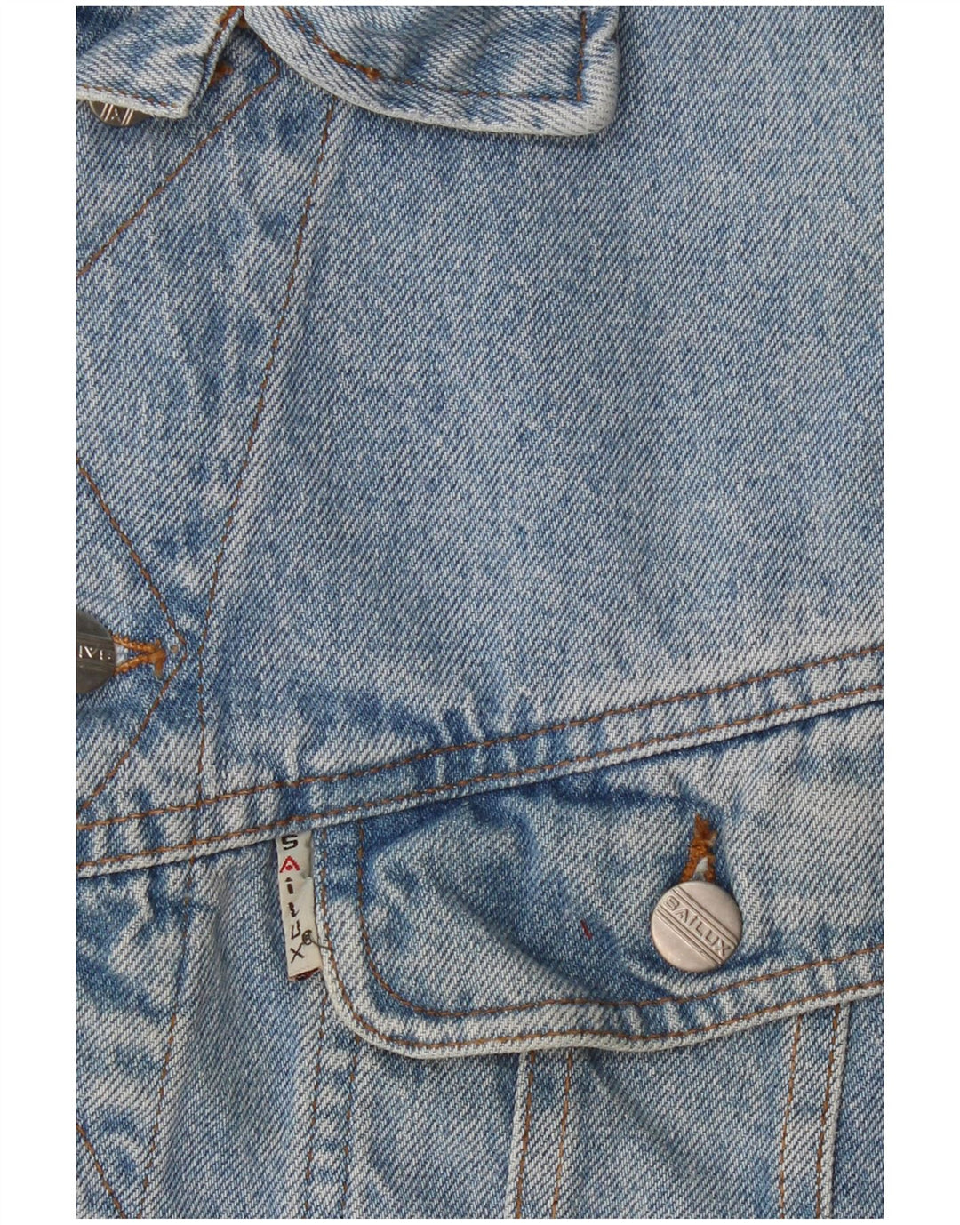 Vintage męska dżinsowa kamizelka UK 36 Small Blue