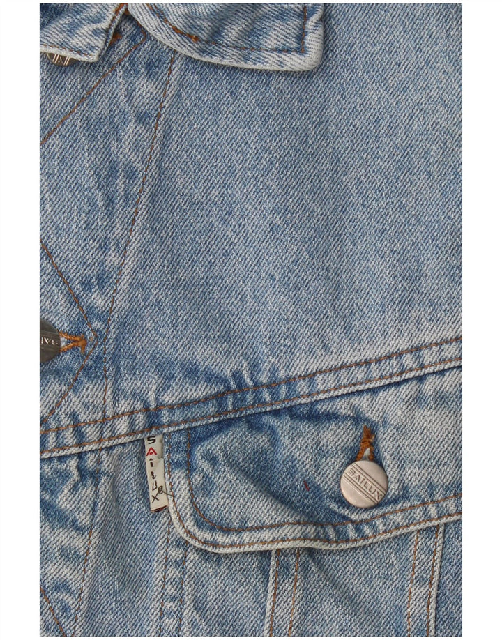 Vintage męska dżinsowa kamizelka UK 36 Small Blue