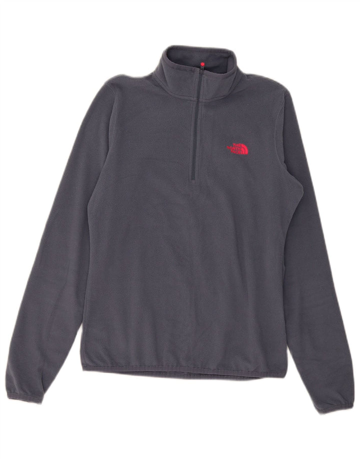 Damski sweter polarowy The North Face z zamkiem błyskawicznym, UK 10, mały, szary poliester