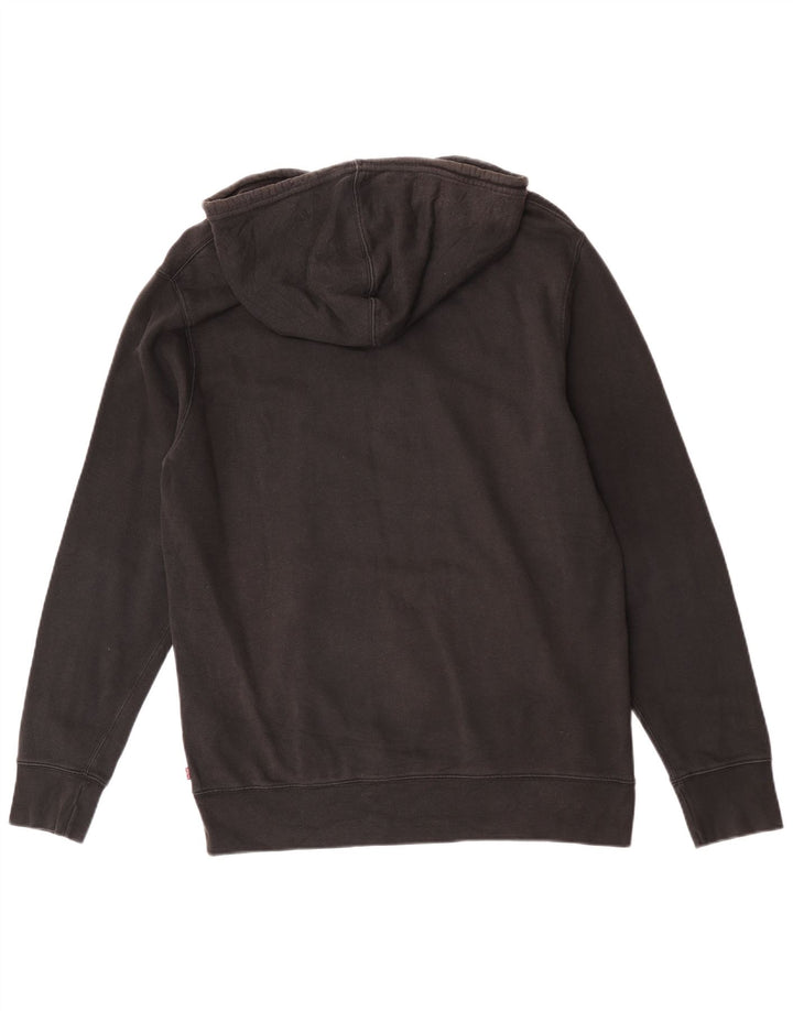 Męski sweter z kapturem z grafiką Levi's, średni czarny, bawełniany