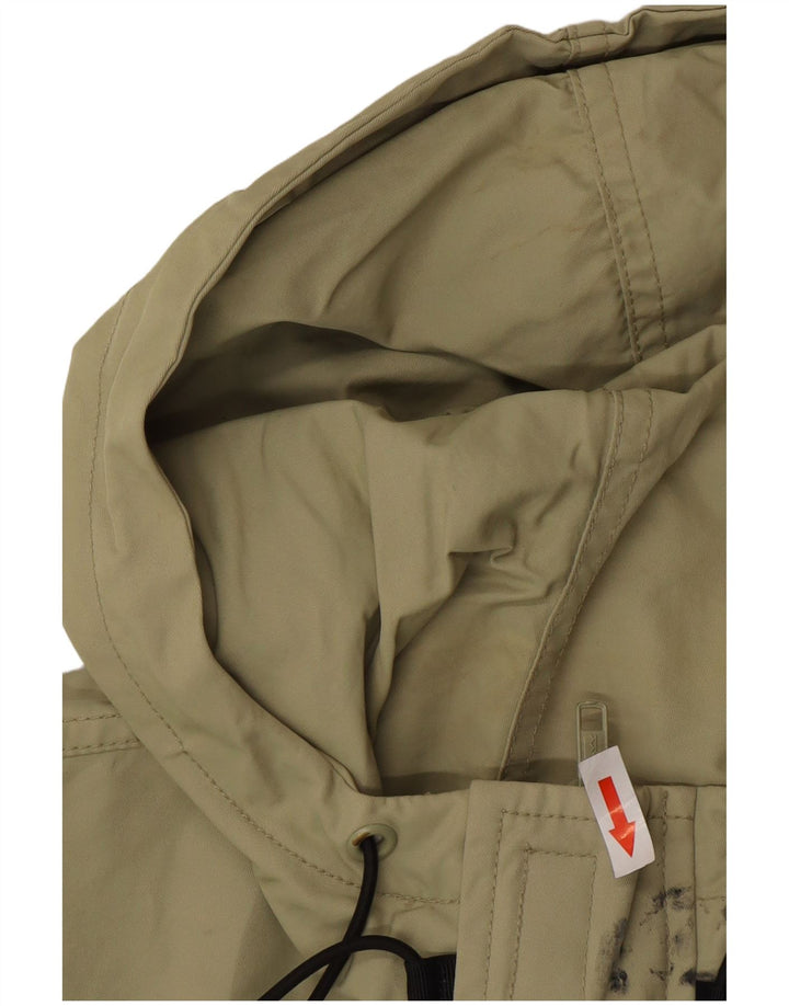 Męska kurtka Anorak z kapturem CAT UK 40, duża, bawełniana khaki