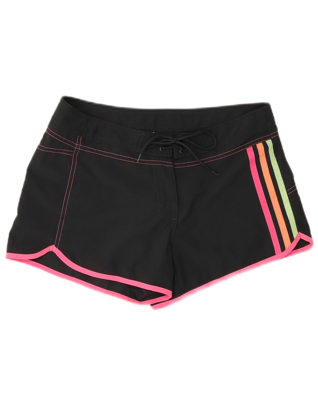 Damskie spodenki kąpielowe Adidas UK 8, małe, czarne, poliestrowe