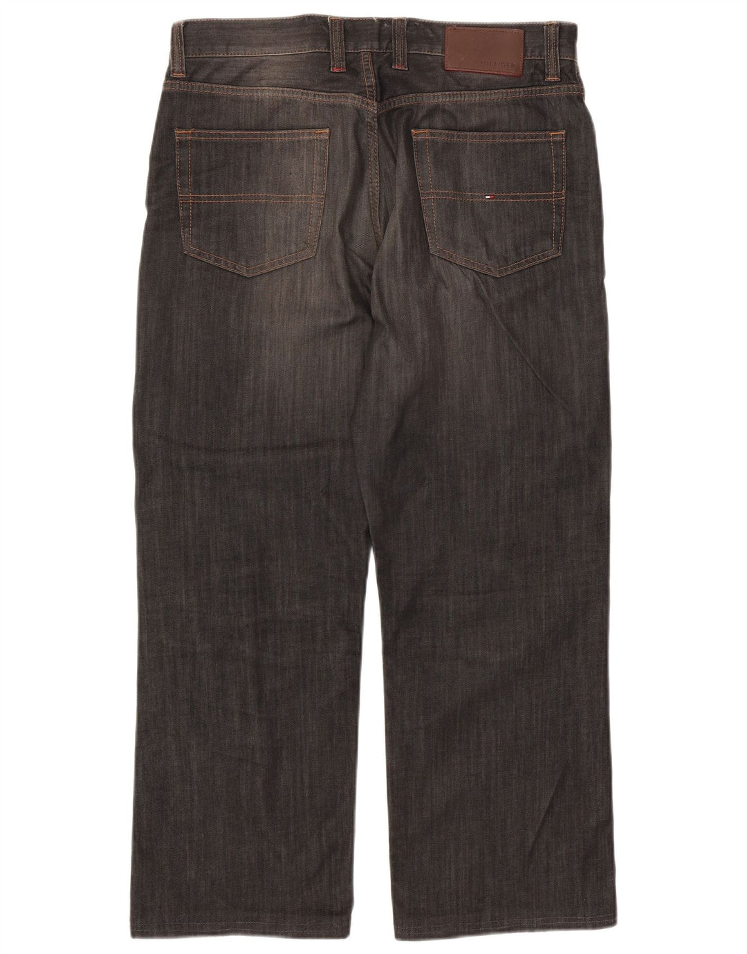 Męskie proste dżinsy TOMMY HILFIGER W31 L28 Szara bawełna