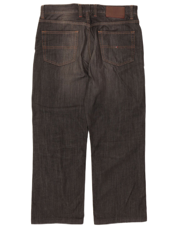 Męskie proste dżinsy TOMMY HILFIGER W31 L28 Szara bawełna