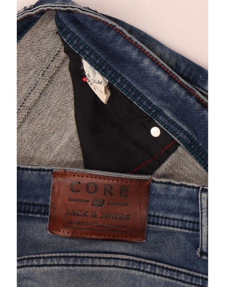 Męskie jeansy slim fit Jack & Jones W44 L31 Niebieskie