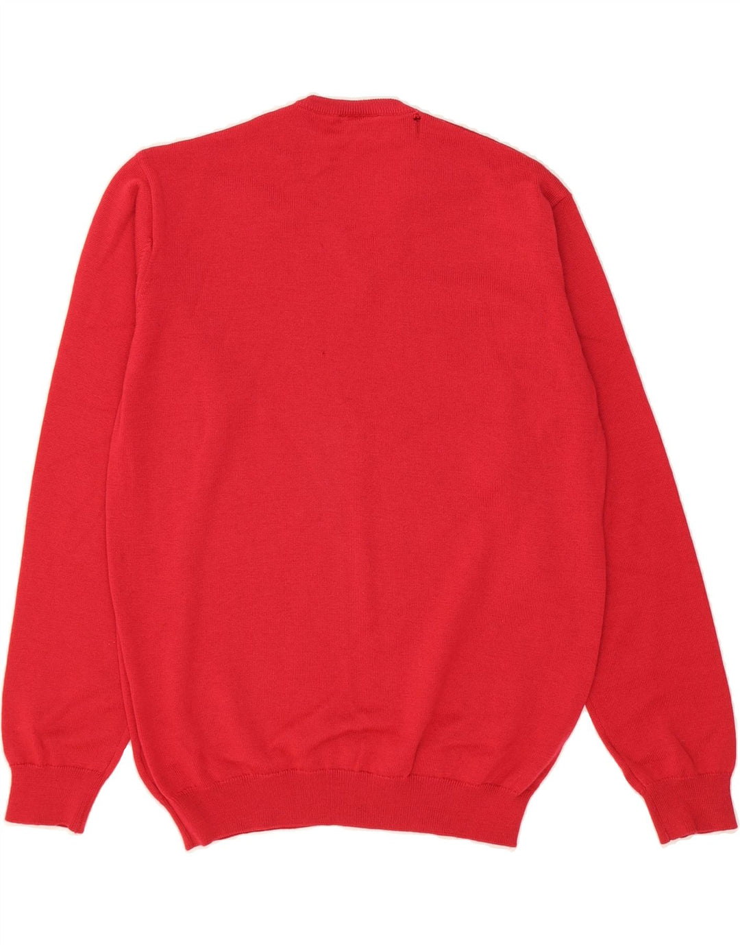 LACOSTE Mens V-Neck Jumper Sweater Size 4 Medium Red Wool Vintage Lacoste and Second-Hand Lacoste from Messina Hembry 