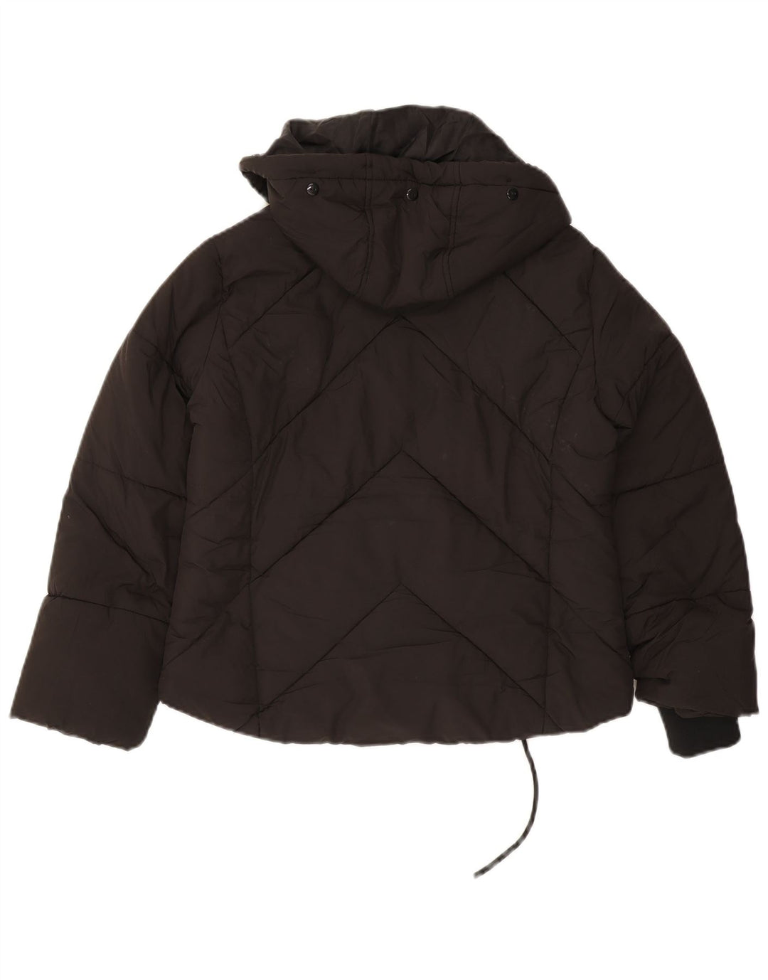 Topshop damska Petite z kapturem, oversize, wyściełana kurtka UK 8, mała czarna