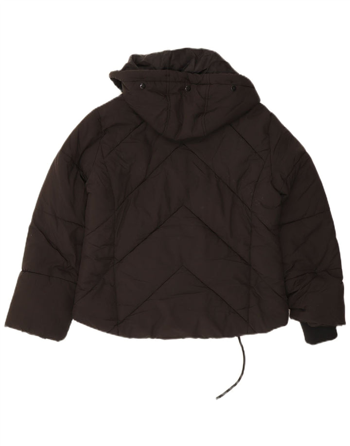 Topshop damska Petite z kapturem, oversize, wyściełana kurtka UK 8, mała czarna