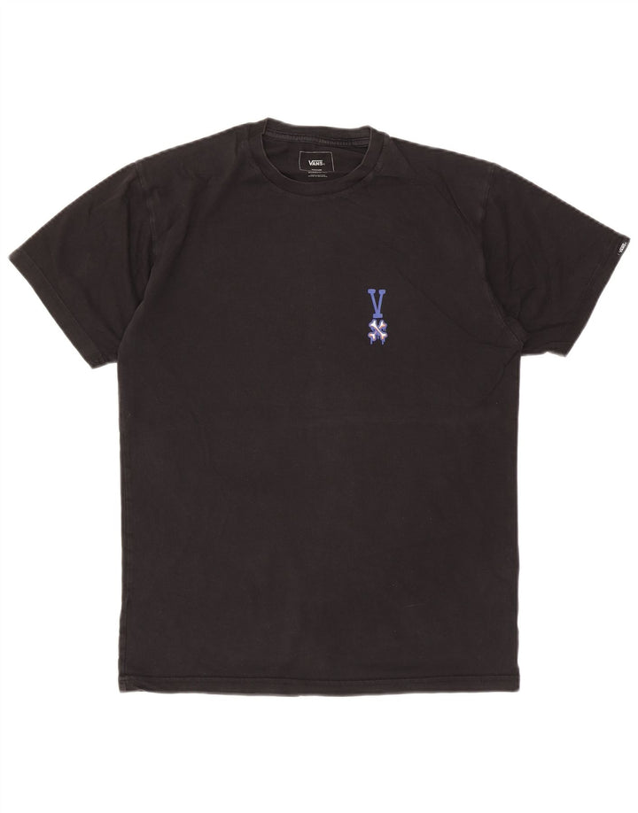 Męski T-shirt Vans o klasycznym kroju z grafiką, średni czarny, bawełniany