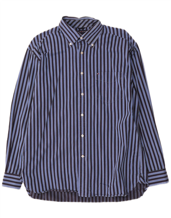 Koszula męska Tommy Hilfiger w średnie niebieskie paski