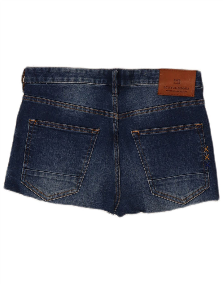Damskie spodenki jeansowe SCOTCH & SODA W30 Średni granatowy, bawełniany