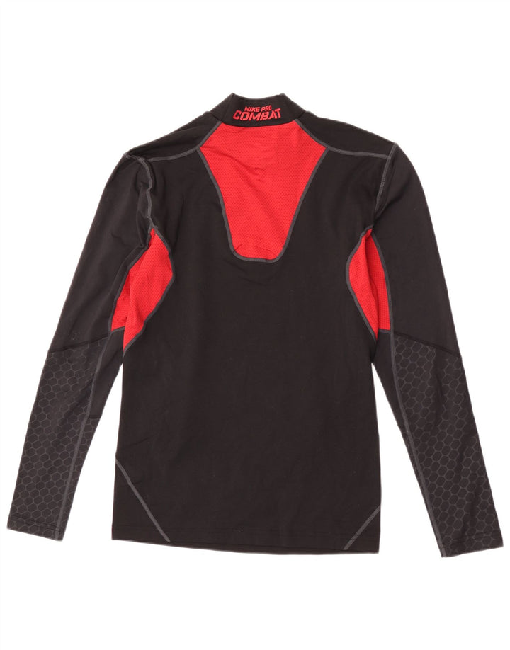Męska koszulka Nike Dri Fit Graphic z długim rękawem i średnim czarnym kolorem
