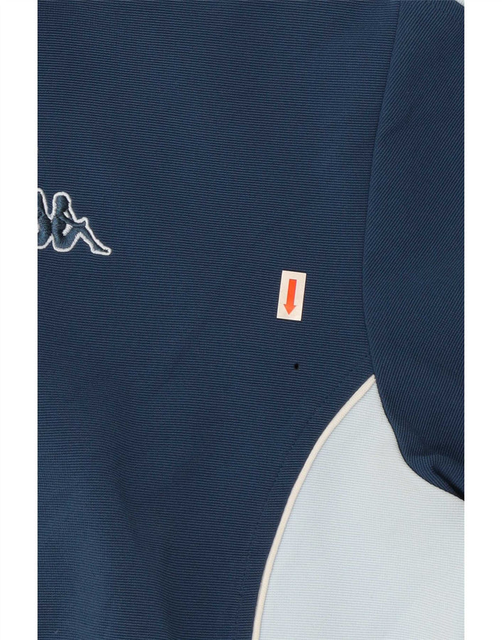 Kappa Męska bluza dresowa Top 2XL Granatowy Kolor blokowy Poliester