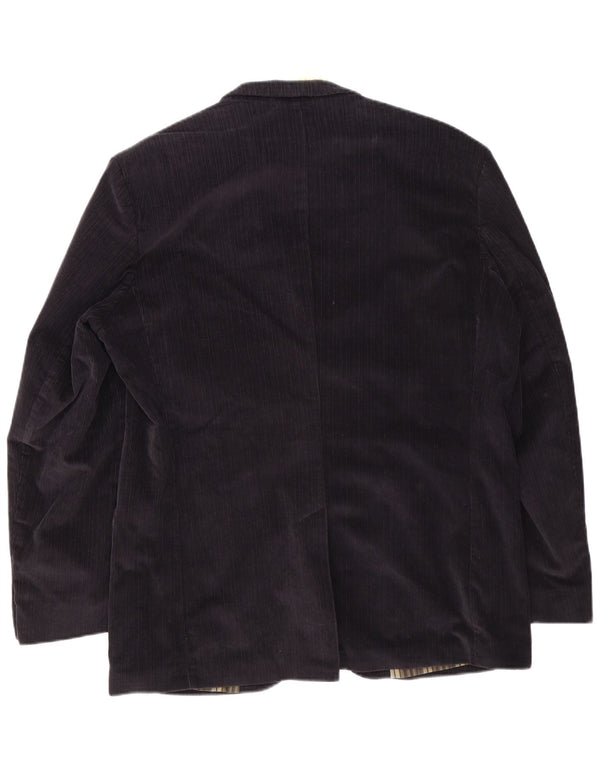 Marks & Spencer Męska marynarka z autografem, zapinana na 2 guziki, UK 40, duża, czarna