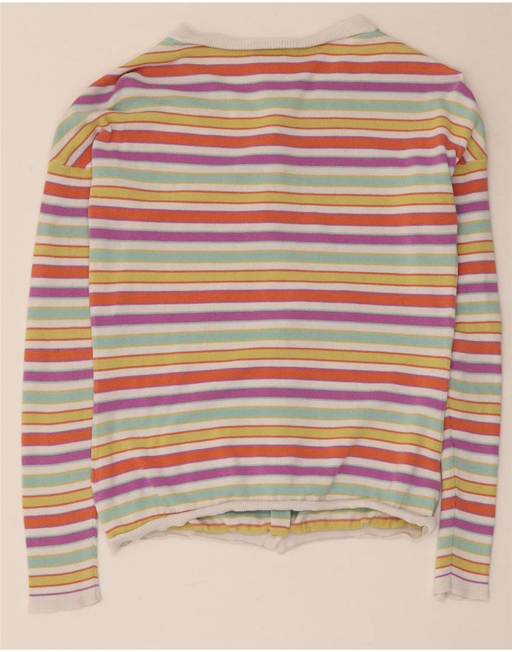 Damski sweter Lacoste Crop Cardigan rozmiar 36, małe, wielokolorowe paski
