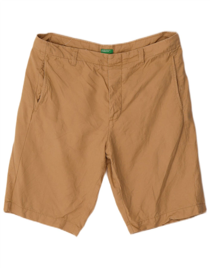 Męskie spodenki chino Benetton IT 48 Medium W34 beżowa bawełna