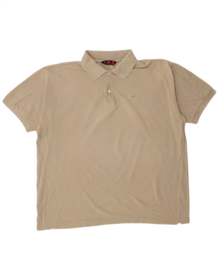 Męska koszulka polo KAPPA 2XL beżowa