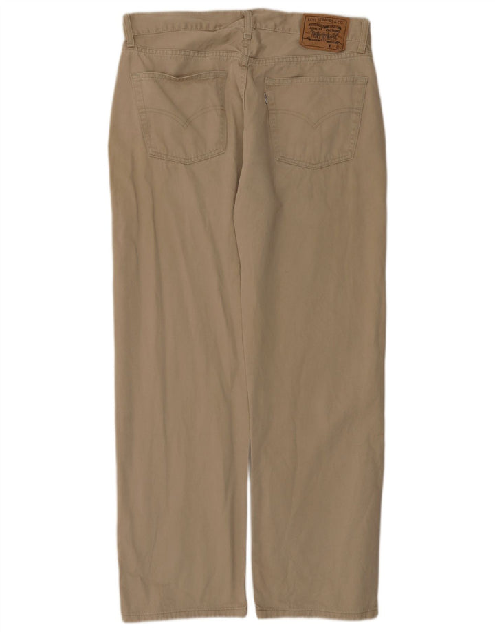 Męskie jeansy Levi's 551 Straight W36 L30 Beżowa bawełna