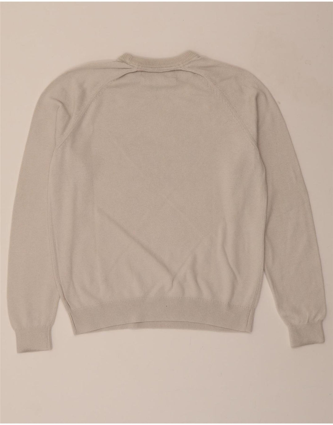 CALVIN KLEIN Mens Crew Neck Jumper Sweater Small Grey Wool Vintage Calvin Klein and Second-Hand Calvin Klein from Messina Hembry 