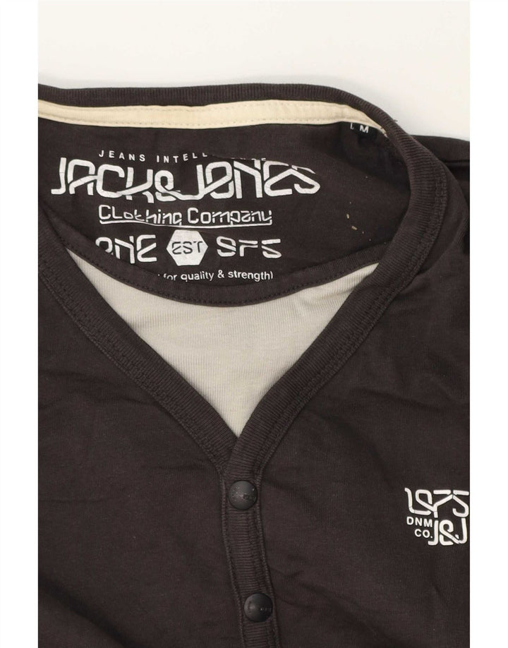 Męski top z długim rękawem Jack & Jones, średnioszary
