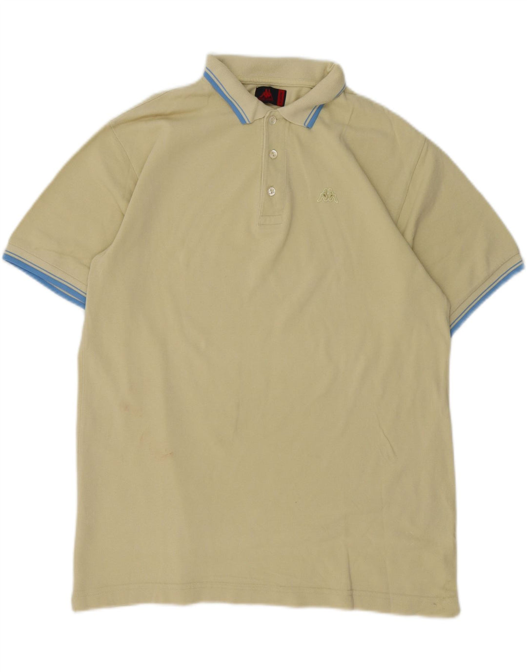 Męska koszulka polo Kappa XL, żółta, bawełniana