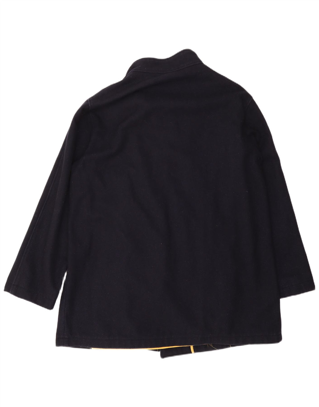 MARINA YACHTING Męski dwurzędowy płaszcz IT 56 3XL Granatowa wełna