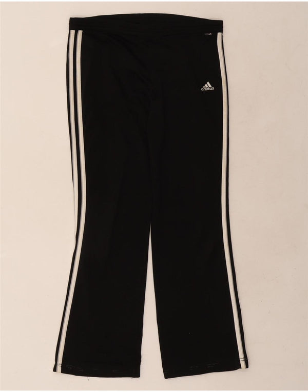 Damskie spodnie dresowe Adidas UK 8, małe, czarne, poliestrowe