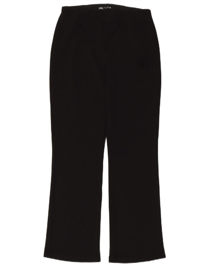 Spodnie damskie Zara Bootcut średnie W28 L28 Czarny poliester