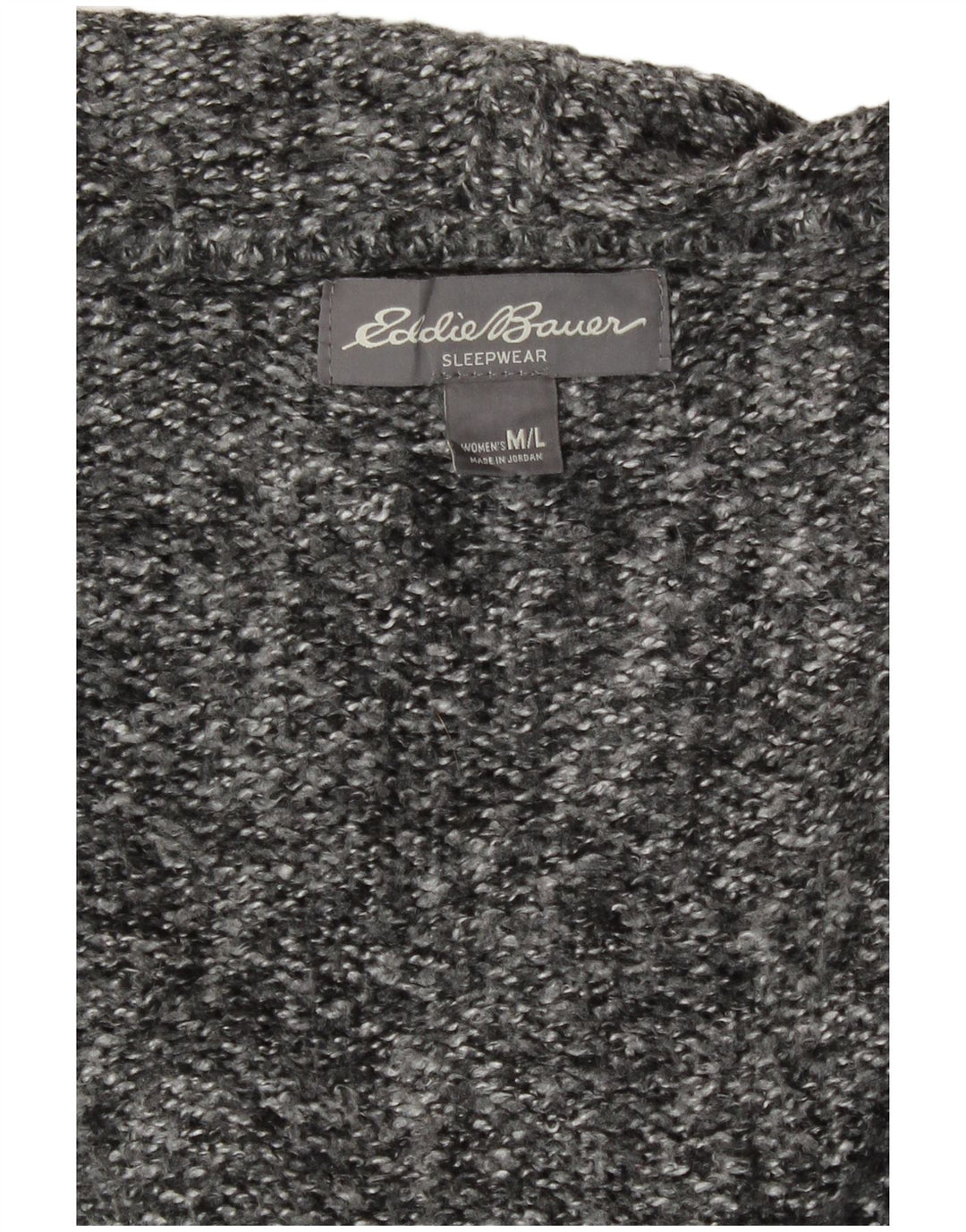 Damski sweter rozpinany z kapturem Eddie Bauer UK 14 Średni szary nakrapiany