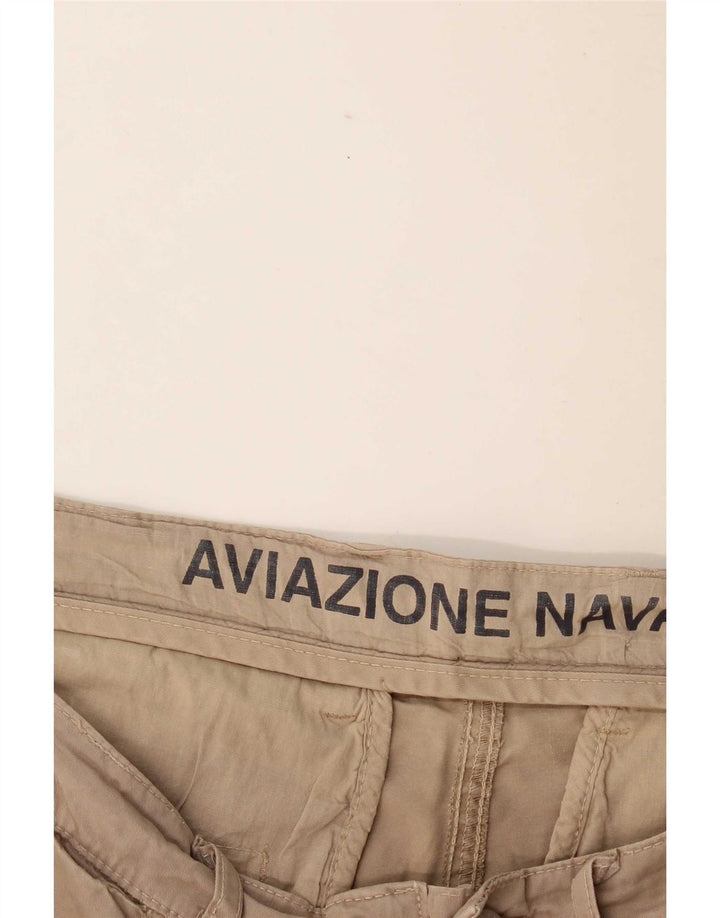 Męskie spodenki Chino Aviazione Navale W34, duże, beżowe