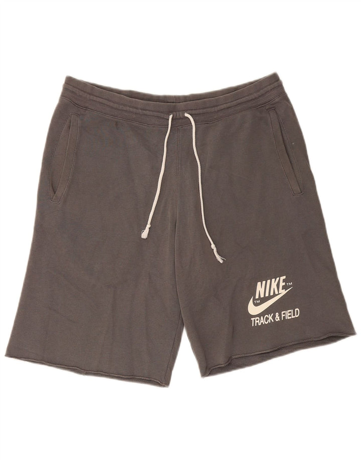 Męskie spodenki sportowe Nike Graphic, średnioszare, bawełniane