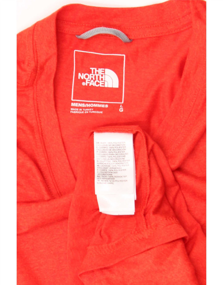 Męski T-shirt The North Face, duży, czerwony, poliester