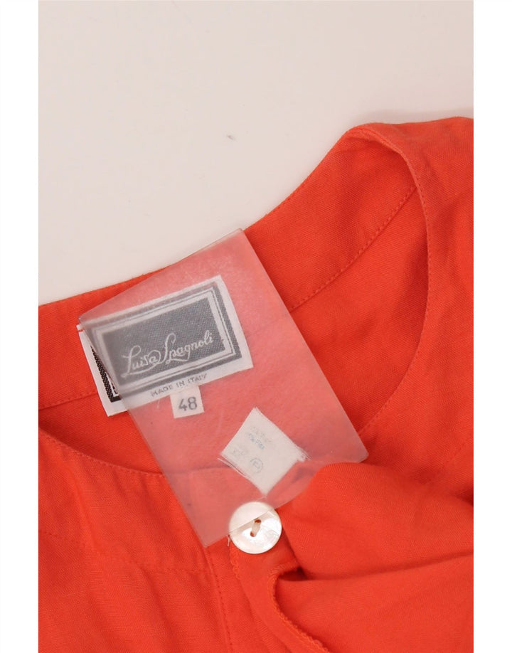 Damska sukienka typu shift Luisa Spagnoli IT 48 XL Pomarańczowa