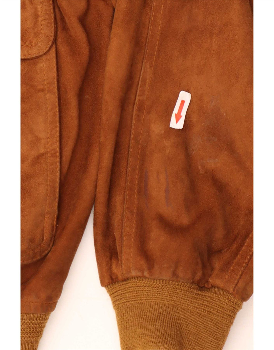 Vintage męska zamszowa kurtka bomber IT 48 średni beż