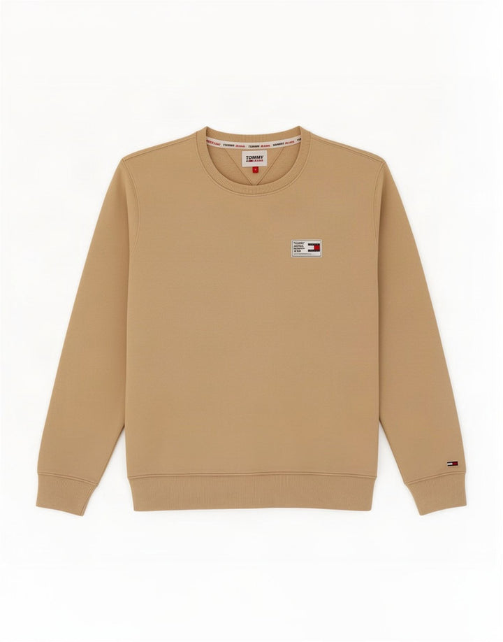 Bluza męska Tommy Hilfiger, mała, beżowa, bawełniana