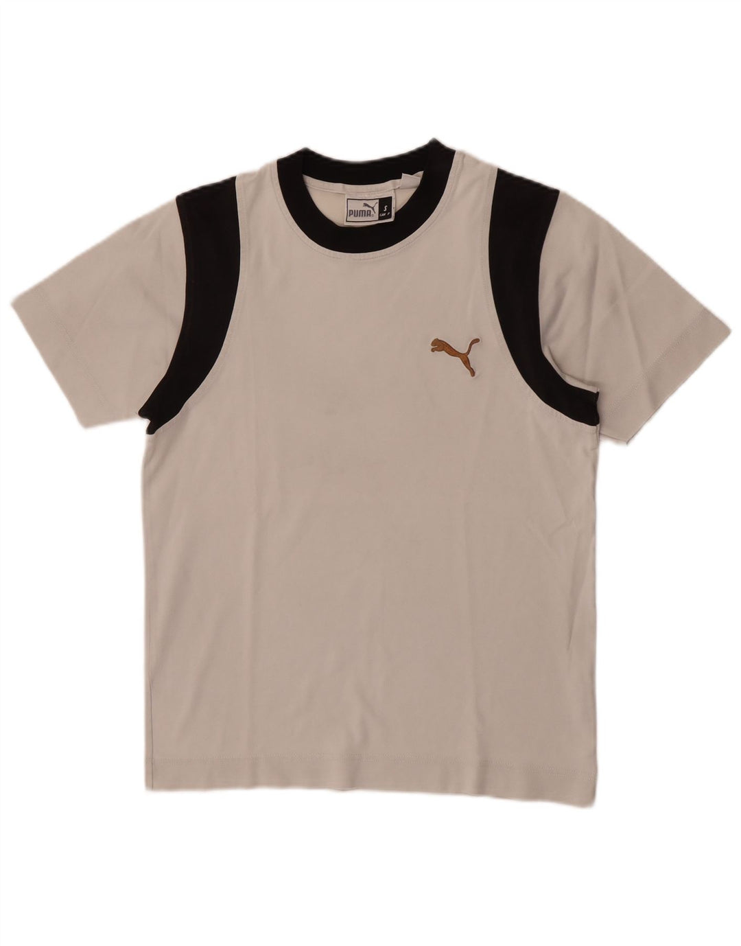 Męska koszulka Puma Top, mała, biała, z blokami kolorów