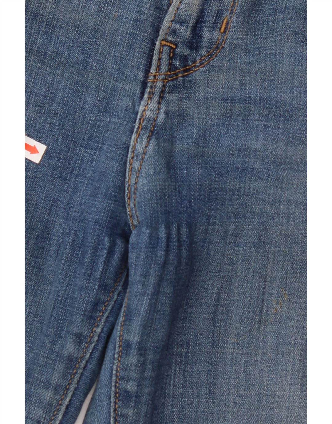 Damskie jeansy LEVI'S 721 z wysokim stanem W25 L30 Niebieska bawełna