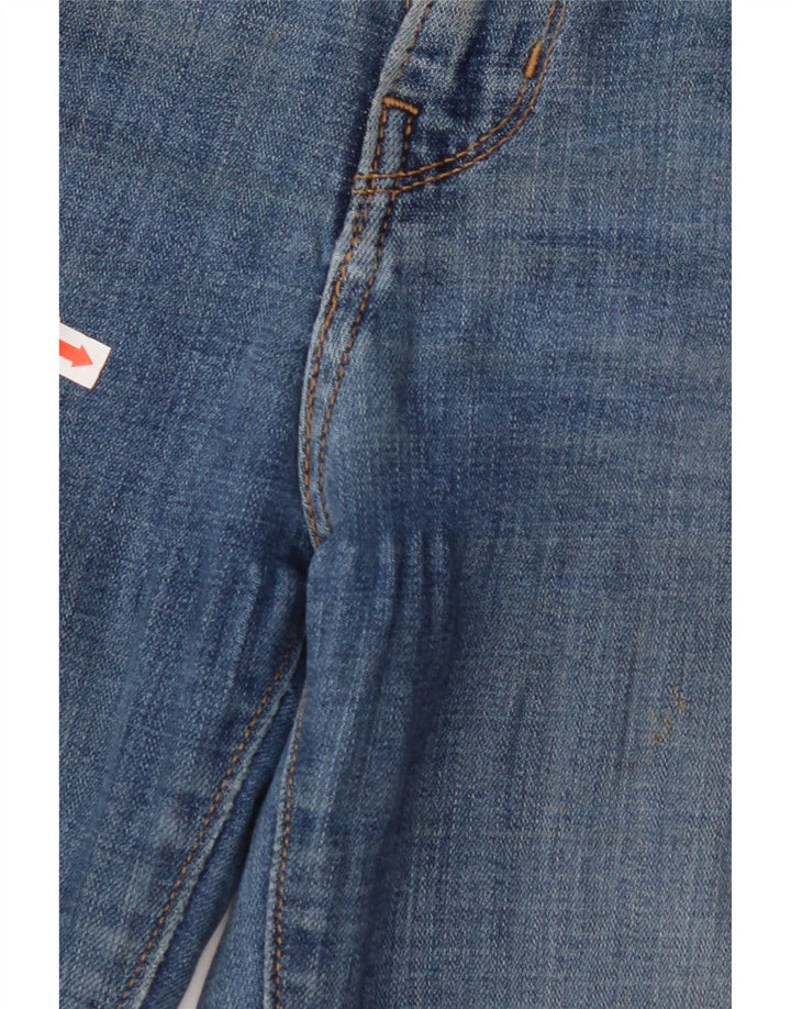 Damskie jeansy LEVI'S 721 z wysokim stanem W25 L30 Niebieska bawełna