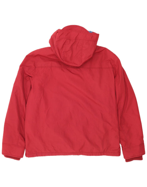 Męska kurtka wiatrówka z kapturem Fat Face UK 44 2XL Czerwony nylon
