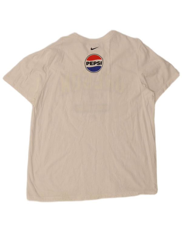 Męski T-shirt z grafiką Nike Oregon Ducks Top XL, biała bawełna