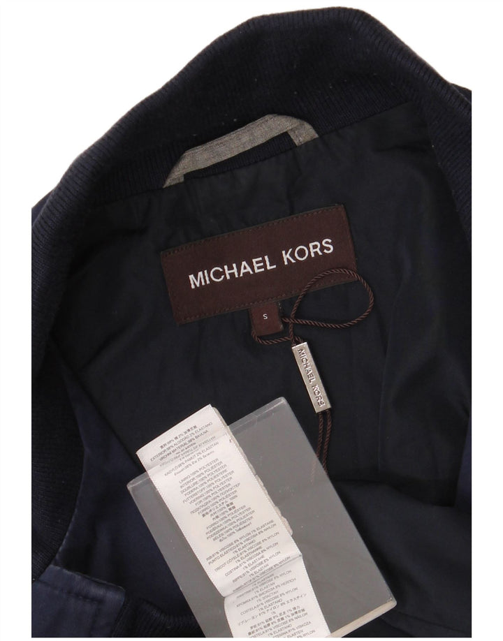 Męska kurtka bomber Michael Kors UK 36 Small Granatowa wiskoza