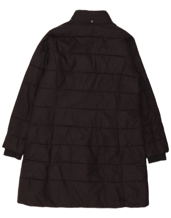 Damski płaszcz ocieplany Barbour UK 16, duży, czarny