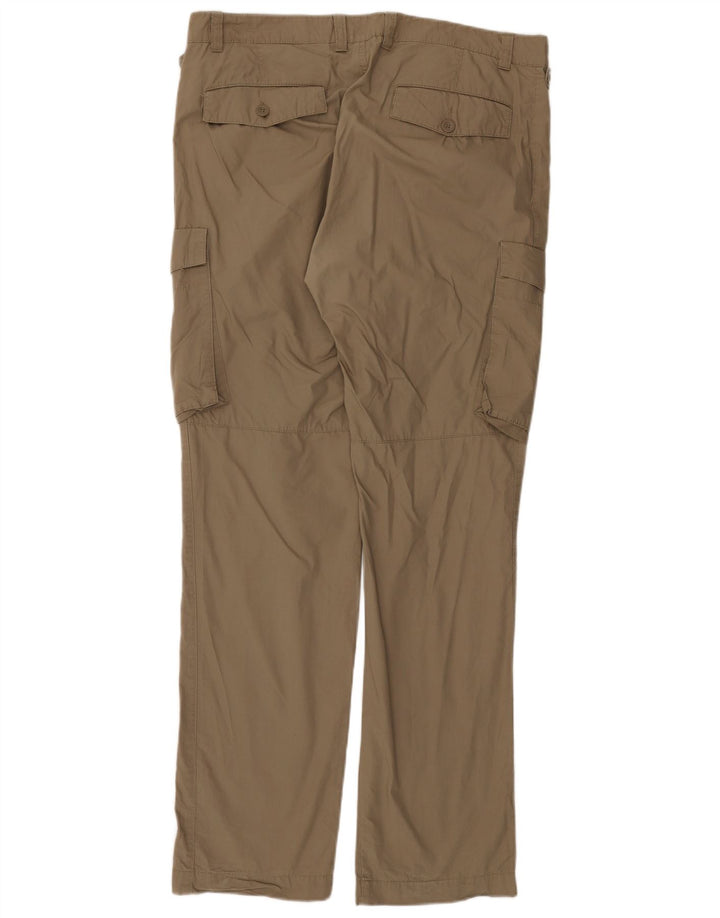 Męskie spodnie cargo BENETTON IT 52 XL W38 L34 Khaki, bawełna