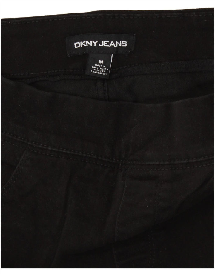 Damskie spodenki jeansowe Dkny, średnie W30, czarne, bawełniane