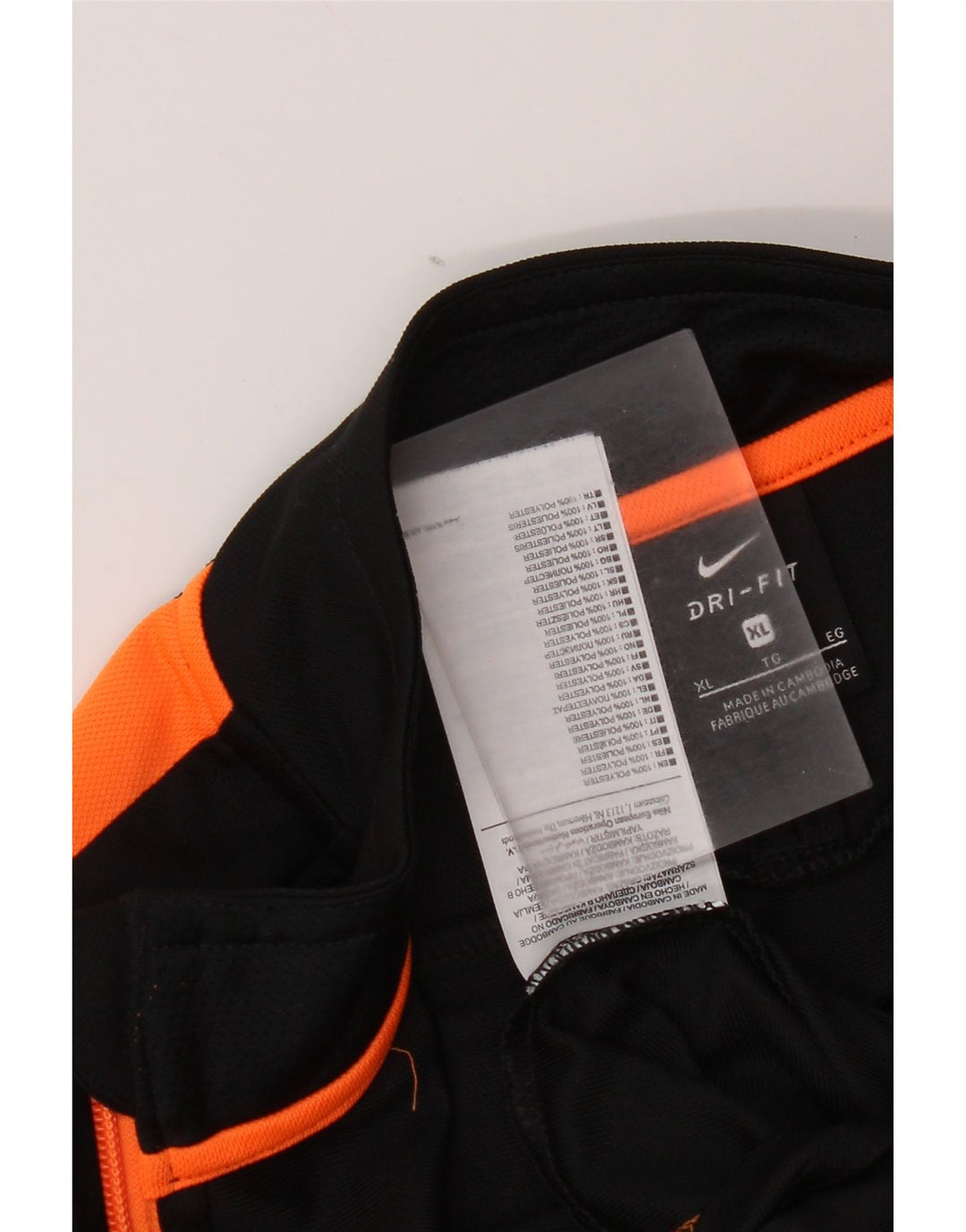 Męska kurtka dresowa Nike Dri Fit XL, czarny, poliester z blokami kolorów