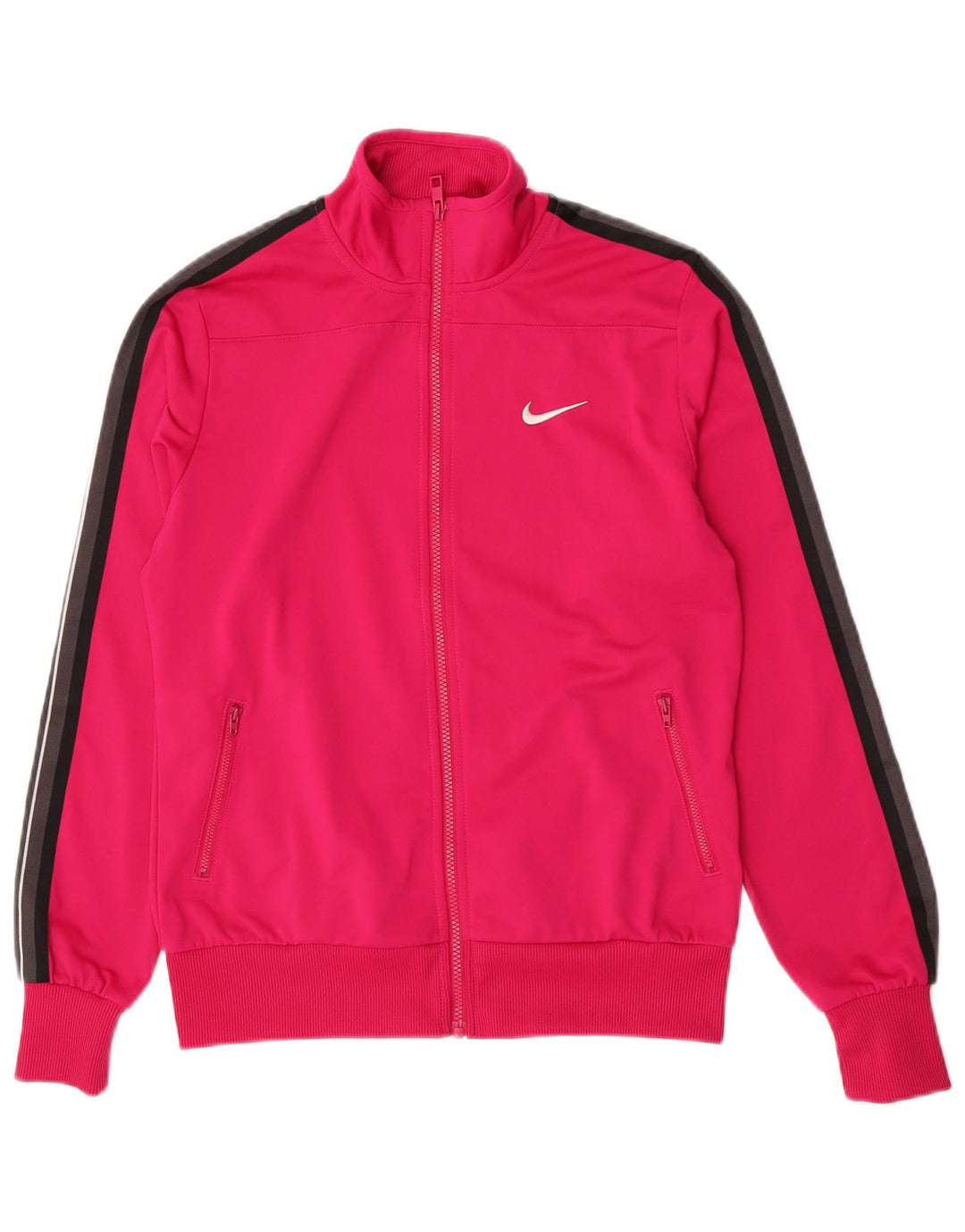 Damska kurtka dresowa Nike UK 14, duży, różowy, poliestrowy blok kolorów