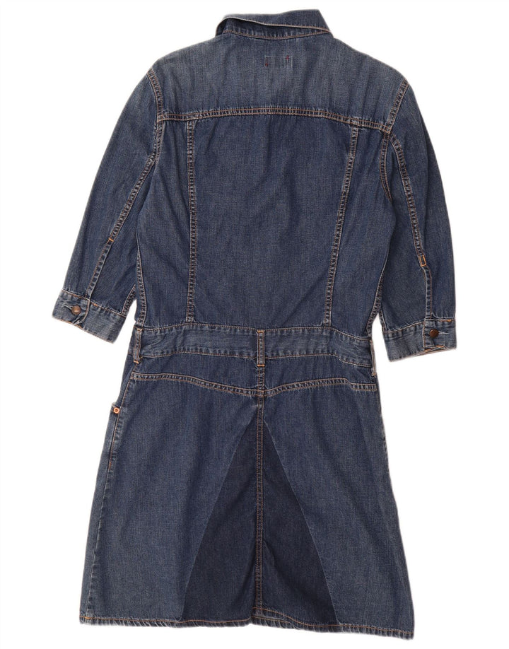 Dziewczęca sukienka jeansowa LEVI'S z rękawem 3/4, 11-12 lat, średni niebieski