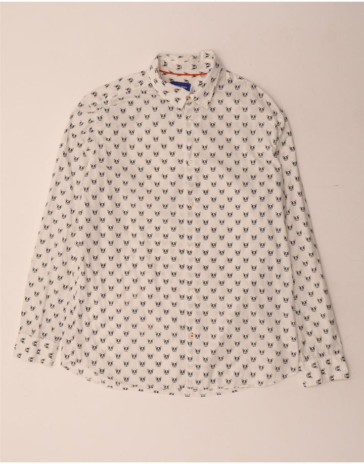 Koszula męska JACK & JONES 2XL, bawełniana w białe cętki